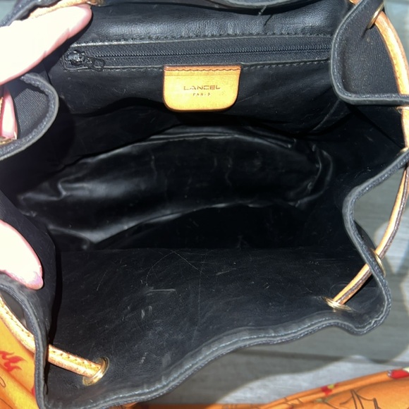 Lancel Vintage Canvas and Leather Backpack - Picture 6 of 11